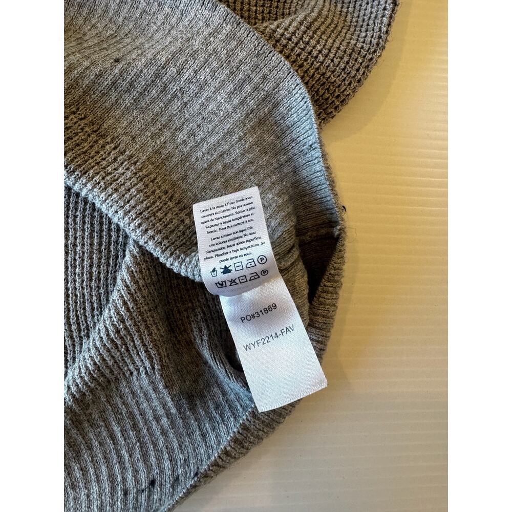 Faherty Throwback Crewneck Sweater Womens’ Small Gray Organic Cotton Cashmere - Picture 12 of 16